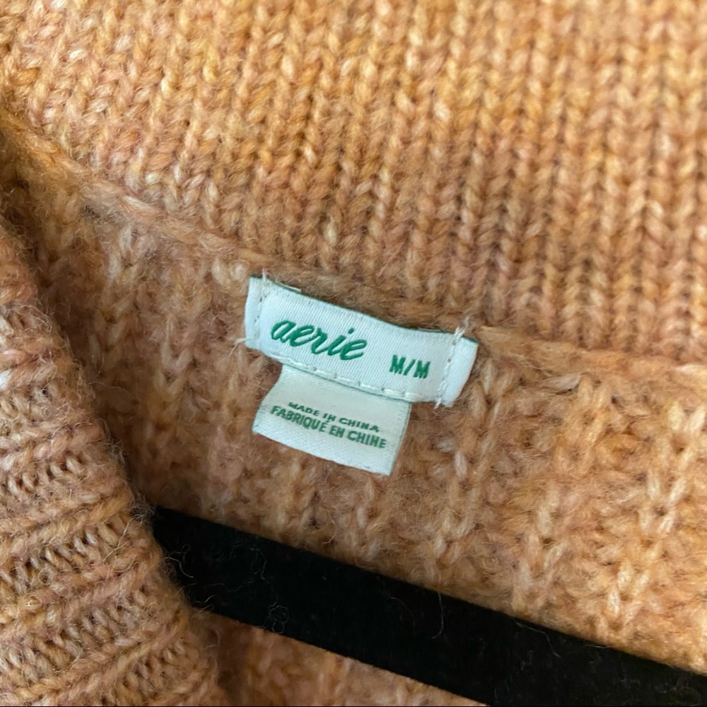 Aerie orange peach wool blend sweater - Picture 4 of 5